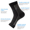 1Pair Nano Socks Neuropathy Socks Compression Sleeve for Ankle Swelling,Plantar Fasciitis,Neuropathy Brace for Women Men. 