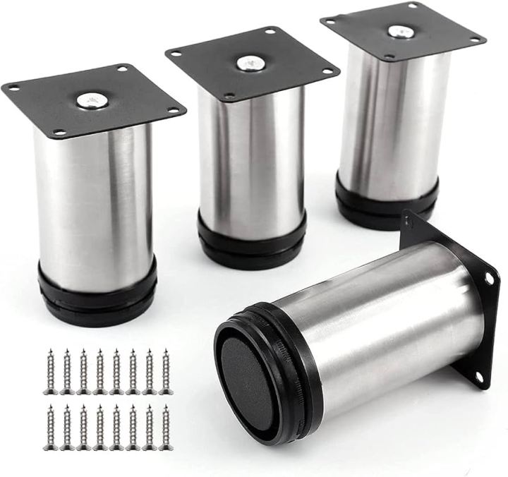 Stainless%20Steel%20Adjustable%20Furniture%20Feet,%20Round%20Sofa,%20Cabinet,%20Table%20Legs,%20Adjustable%20Steel%20Legs%20Pack%20of%204%20-%20Image%208