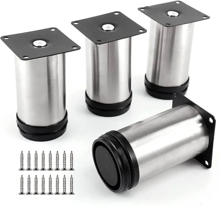 Stainless%20Steel%20Adjustable%20Furniture%20Feet,%20Round%20Sofa,%20Cabinet,%20Table%20Legs,%20Adjustable%20Steel%20Legs%20Pack%20of%204%20-%20Image%208