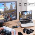 TABLLYUGE 4K USB 3.0 HDTV Video Capture Card HDMI-compatible Video Recorder Grabber For PC PS4 OBS Game Recording Game Audio Mic.