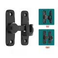 90/180 Degree Barn Door Lock Sliding Door Latch Solid Buckle Cam Cylinder Locks Anti-theft Buckle Door Bolt Flip Gate Hardware. 