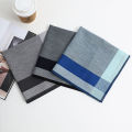 3 Packs of Men's Handkerchiefs, Cotton Yarn-Dyed Plaid Handkerchiefs, Soft and Comfortable Sweat-Wiping Handkerchiefs, Gentleman Flap Pocket Pants Squares, Groom's Gifts, Great Gifts, Wedding Supplies.