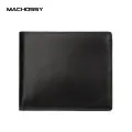 Soft Genuine Leather Wallet Men's Cow Leather Wallets Man Small card holder Wallets Balck Short Purse for Male. 