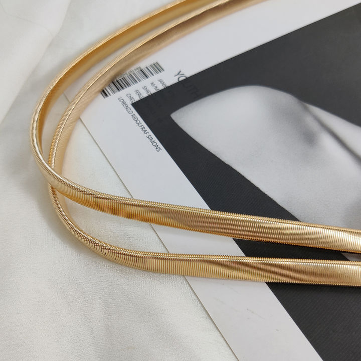 Designer%20Belts%20For%20Women%20High%20Quality%20Luxury%20Brand%20Female%20Waist%20Gold%20Chain%20Belt%20Elastic%20Waistband%20Dress%20Stretch%20Metal%20Riem%20-%20Image%205