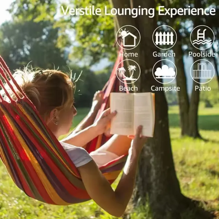 Outdoor%20Thickened%20Canvas%20Hammock%20Camping%20Outdoor%20Swing%20Net%20Hed%20Anti%20Rollover%20Striped%20Hanging%20Chair%20Hammock%20-%20Image%204