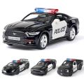 1/36 Car Model Toy Ford Lamborghini Challenger Diecast Alloy Police with Pull Back Metal Sports Cars Model for Boy Birthday . 