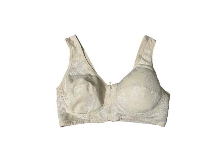 Artificial Breast Bra with Front Zip - Comfort Fit for Cancer Patients, Sizes 36-44