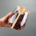 Hermetic Containers for Food Storage Pots Glass Jar With Lid Sealed Container Sugar and Tea Cans Airtight Kitchen Coffee Jars. 