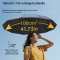 A 12 bone double bone folding automatic umbrella, enlarged umbrella face, thickened umbrella frame, fiberglass 24 bone wind. 