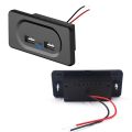 DC5V/3.1A Charging Socket Dual USB Ports Plug Charger Socket For 12V Car Boat Motorhome Caravan Camping Accessories.