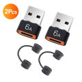 6A OTG USB to USB C Adapters Durable Metallic Build Universal Compatibility Including iPhone iPad S23 IWatch AirPods.