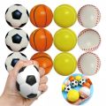 12Pcs Soft Football Basketball Baseball Tennis Toys Foam Sponge Decompression Vent Stress Balls Soccer Anti Stress Sports Toy.