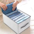5pcs HEVIRGO Storage Box Compartment Reusable Oxford Cloth Foldable Jeans Sweaters Clothes Organizer. 
