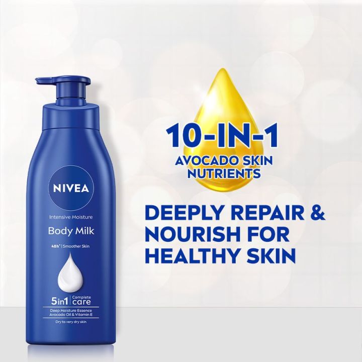 Nivea%20Intensive%20Moisture%20Body%20Milk%2048h%20Smoother%20Skin%20380ml%20-%20Image%202