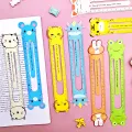 Ruler bookmark magnetic ruler cute cartoon flexible student stationery ready to ship. 