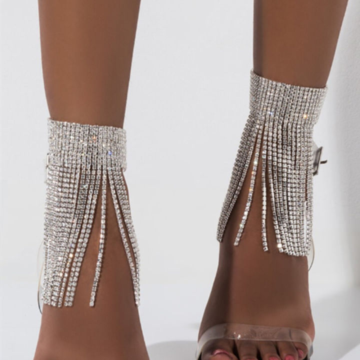 XSBODY%201PC%20Full%20Rhinestone%20Tassel%20Adjustable%20Ankles%20Foot%20Chain%20Jewelry%20for%20Women%20Crystal%20Anklets%20Cheville%20Bracelet%20Leg%20s%20-%20Image%203