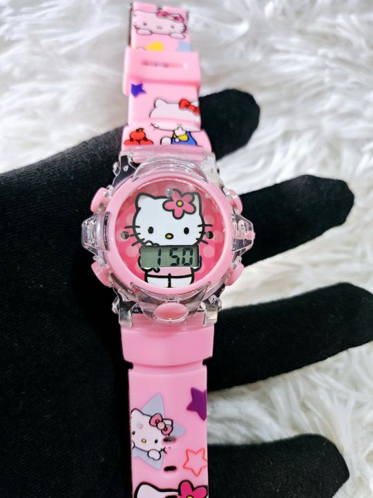 Kids%20Girls%20Kitty%20Watch%20Spinner%20Lighting%20Musical%20Cool%20Fun%20Watch%20-%20Image%202