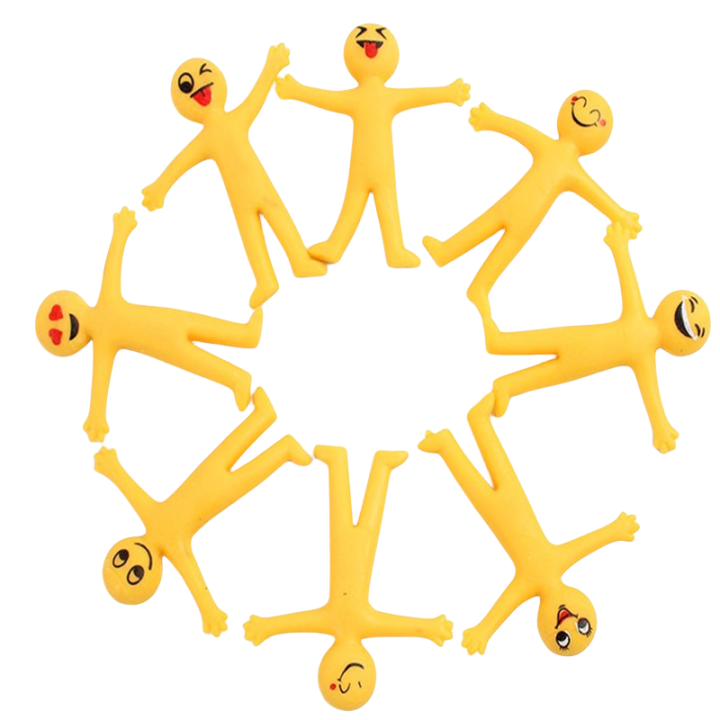 12PCS%20Smiling%20Face%20EMOJI%20Stretchable%20Yellow%20Figurine%20Creative%20TPR%20Stress%20Relief%20Toy%20With%20Foldable%20Kawai%20Soft%20Rubber%20Release%20Doll%20-%20Image%207