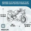 Large Size Bike Cover Dust & Waterproof 50cc to 250cc XXL. 