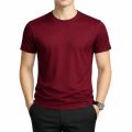 Premium Jersey Fabric Round Neck T-Shirt For Men – Soft & Comfortable – White, Black, Navy Blue, Maroon, Blue – Size M-XXL.