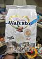 Premium Wafesto White Chocolate Covered Cream Filled Almond Round Wafer With Coconut. 