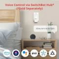 SwitchBot Smart Switch Button Pusher - Bluetooth Fingerbot for Rocker Switch/One-Way Button, Automatic Light Switch, Timer and APP Control, Works with Alexa When Paired with SwitchBot Hub (White). 