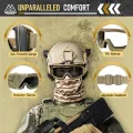 Vozapow Professional Shooting Goggles ANSI Z87.1 Safety Anti Fog Airsoft Tactical Glasses Motorcycle Mountaineering Sunglasses.
