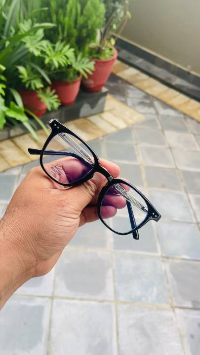 Black Spring Frame Glasses Anti Light Block Ray Cut Women Prescription Glasses