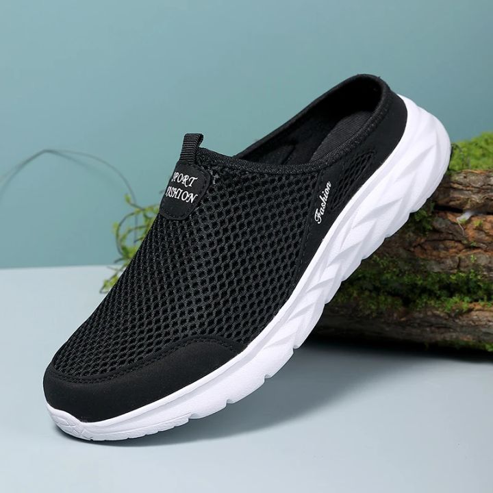 MAEDEF%20Half%20Slippers%20Outdoor%20High%20Quality%20Anti-slip%20Men%20Leisure%20Shoes%20Mesh%20Breathable%20Soft%20Comfortable%20Flat-bottomed%20Slippers%20-%20Image%202