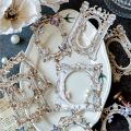 10 pcs 3D Style Hollow frame card material paper Decorative Diary handmade DIY Scrapbooking accessories Junk Journal Supplies. 