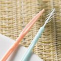 Interdental Silicone Brushes 200 Units Dental Toothpicks Brush Between Teeth Silicone Toothpicks With Thread Oral Cleaning Tools. 