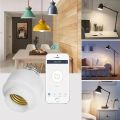 Tuya WIiFi BL E27 Socket Smart Lamp Holder Base Light Bulbs Adapter Kitchen Bedroom Light Switch Alexa  Home Voice Control. 
