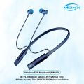 Moxx MN 200 Headphone Bluetooth Headset BT5.3 Sports Headset IPX5 with Mic Noise Cancelling, Magnetic Control Bluetooth Headphone Best Headphone. 