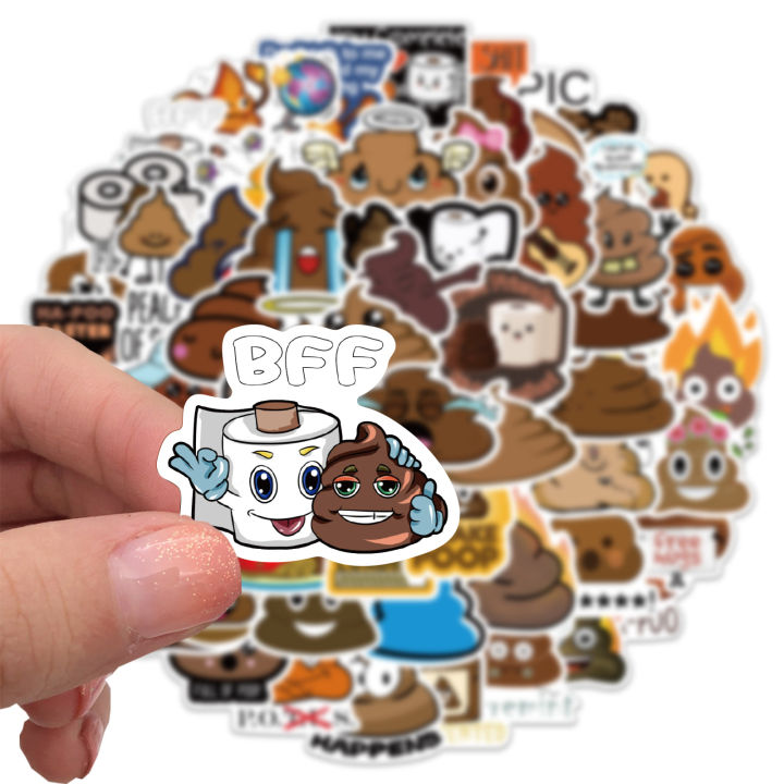 60Pcs%20Funny%20Poop%20Emoticons%20Sticker%20Poop%20Meme%20DIY%20Stickers%20Scrapbooking%20Phone%20Luggage%20Skateboard%20Waterproof%20Decals%20-%20Image%203