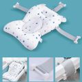 Baby Bath Seat Support Mat Foldable Bath Tub Pad & Chair Newborn Bathtub Pillow Infant Anti-Slip Soft Comfort Body Cushion.