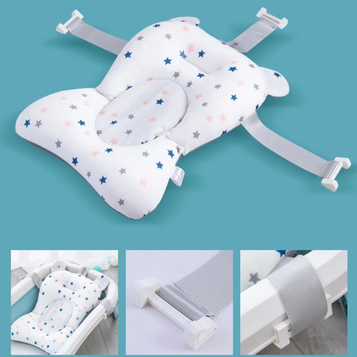 Baby%20Bath%20Seat%20Support%20Mat%20Foldable%20Bath%20Tub%20Pad%20&amp%20Chair%20Newborn%20Bathtub%20Pillow%20Infant%20Anti-Slip%20Soft%20Comfort%20Body%20Cushion%20-%20Image%204