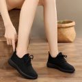 Women's Vulcanize Shoes 2025 Sneakers Solid Black Red Shoes Gym Fitness Trainers Walking Sport Shoes Female Zapatos Mujer.