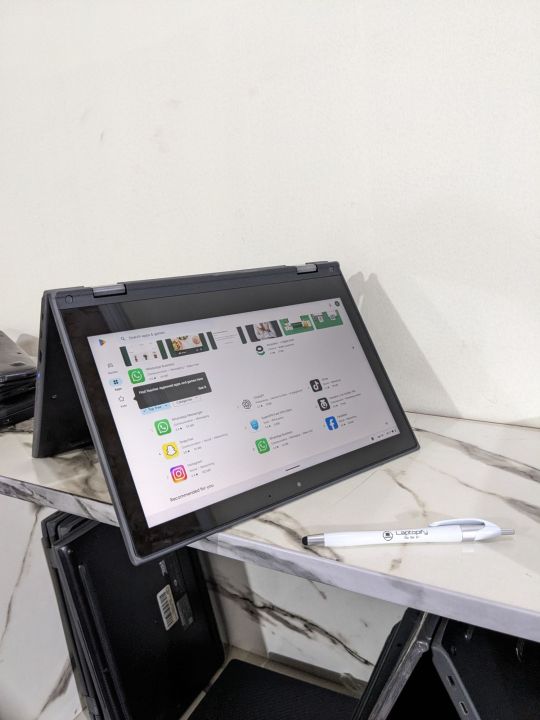 Lenovo Chromebook 300e - X360 2-in-1 - (FREE STYLUS PEN GIFT) - Touch Laptop and Tab - 4GB Ram - 32GB Storage - Touch x 360° Rotatable - Playstore Supported - Type C Charger - Auto Update 2027/2029