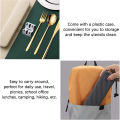 304 Tableware Set Portable Cutlery Set Dinnerware Set High Quality Stainless Steel Knife Fork Spoon Travel Flatware With Box. 