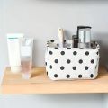 2pcs Cotton And Linen Desktop Storage Box Small Foldable Canvas Storage Basket With Handle Small Fresh Waterproof Storage Basket. 