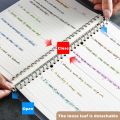 A5/B5/A4 Binder Notebooks Loose Leaf Replaceable Inner Refill with Divider Metal Ring Journal for Student Office School Supplies. 