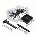 20/50/100 LED 8 Modes Solar Crystal Ball String Light,Outdoor Waterproof,Solar Patio Light Garden Party Decor Solar String Light. 