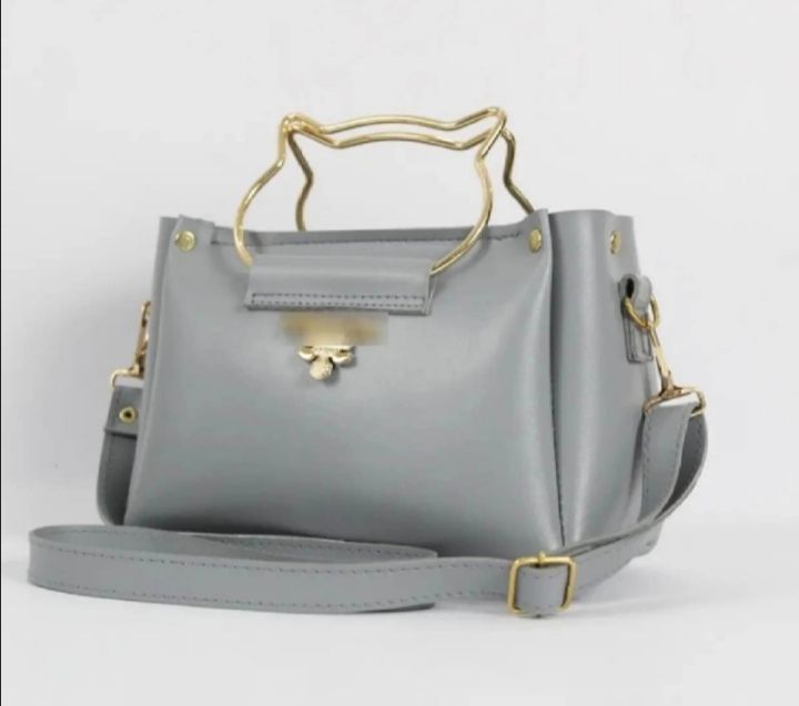 Cat Handle Crossbody Handbag for Women with Long Shoulder Strap, Stylish and Practical Handbag for Everyday Use