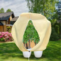 Thick Plant Protection Winter Bag Breathable Tear-Resistant Frost Protection Plant Covers with Zip Drawstring for Olive Tree. 