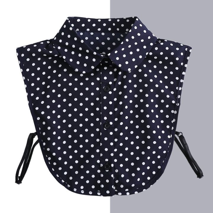 Cotton%20Front%20Tie%20for%20Women%20Polka%20Dots%20Fake%20Collar%20Lapel%20Detachable%20Collar%20Shirt%20Stand%20Detachable%20Female%20False%20Collar%20Decor%20-%20Image%207