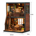 DIY Wooden Doll Houses Miniature Assembly Model Kit 3D Puzzle With Light Furniture Cottage Dollhouse for Friends  . 