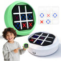 4-in-1 Electronic Tic Tac Toe Game: AI Battle, 2-Player Mode, Memory & Quick Hit Challenge | Game Console for Adults.