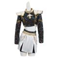 Women Shinny Kpop Demon Hunters Zoey Cosplay Costume Set Zoey Wig Kids Girls Cos Outfits Huntrix Halloween Party Props. 
