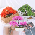 Artificial Plants Bonsai Small Tree Simulation Pot Plants Fake Flowers Table Potted Ornaments Home Decoration Hotel Garden Decor. 