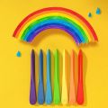 Washable Plastic Crayons Colour- Crayon Box Of 12 piece. 